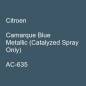 Preview: Citroen, Camarque Blue Metallic (Catalyzed Spray Only), AC-635.